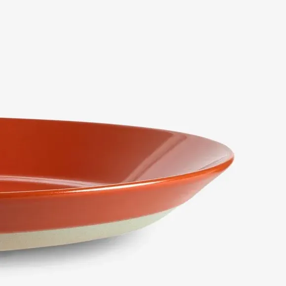 Set of 2 Side Plates - Orange, Stoneware