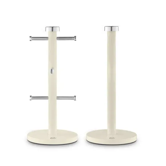 6-Cup Mug Tree and Towel Pole Set - Cream, Iron
