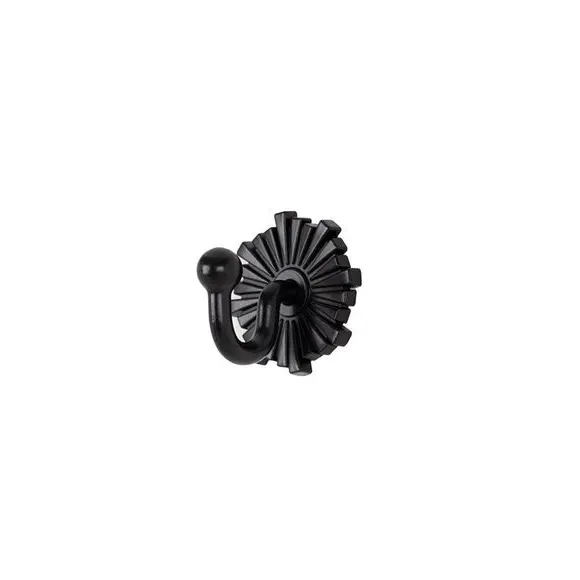 Art Deco Curtain Tieback Hooks - Black