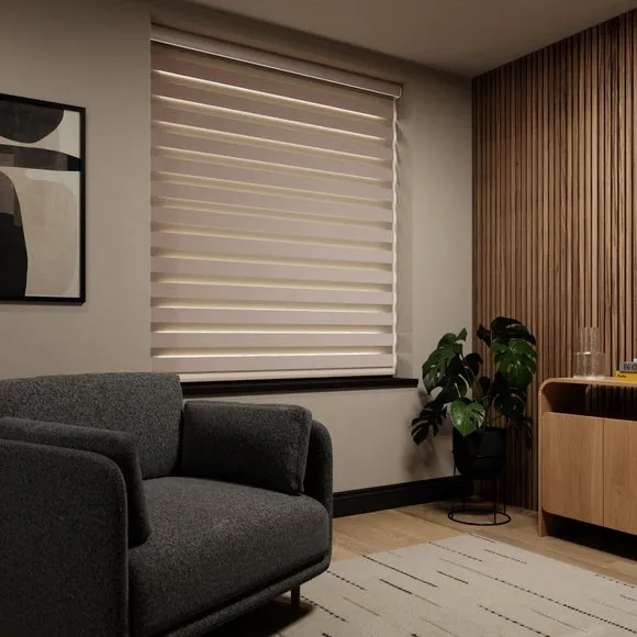 Day Night Roller Blind Room Darkening - Latte