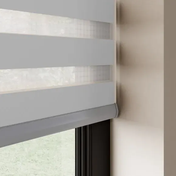 Day Night Roller Blind Room Darkening - Silver