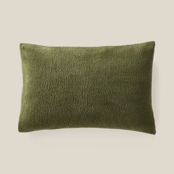 2-Pack Standard Pillowcases - Olive, Teddy
