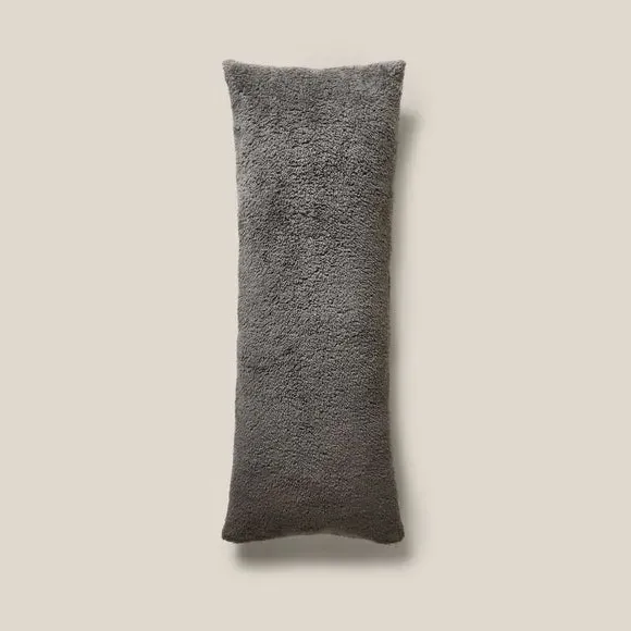 Body Pillow with Spiral Filling - Charcoal, Teddy