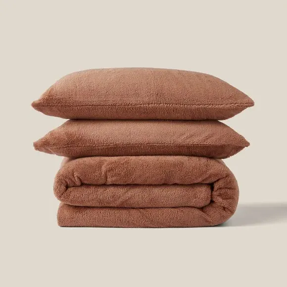 Duvet Cover and Pillowcase Set - Bronze, Polyester