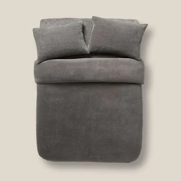 Duvet Cover and Pillowcase Set - Charcoal, Polyester