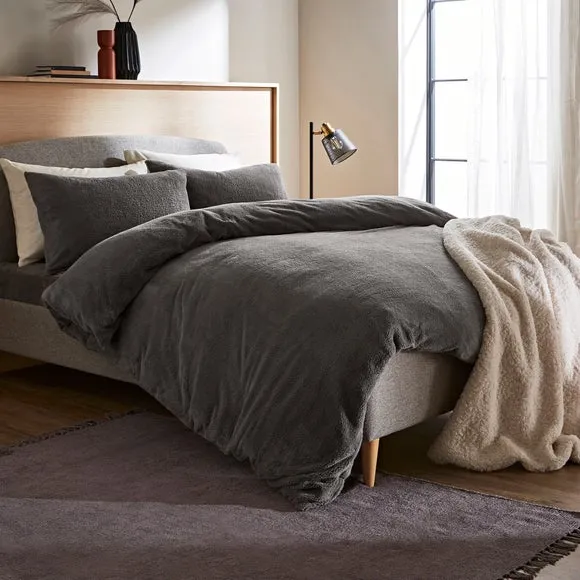 Duvet Cover and Pillowcase Set - Charcoal, Polyester