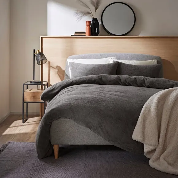 Duvet Cover and Pillowcase Set - Charcoal, Polyester