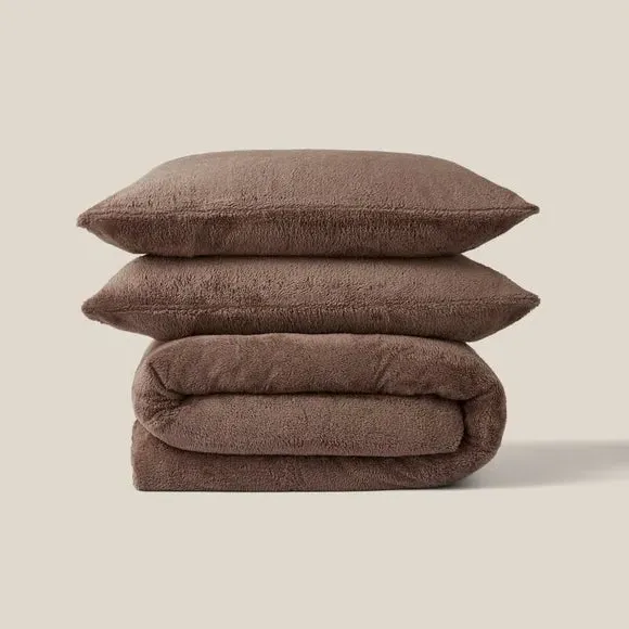 Duvet Cover and Pillowcase Set - Fawn, Polyester