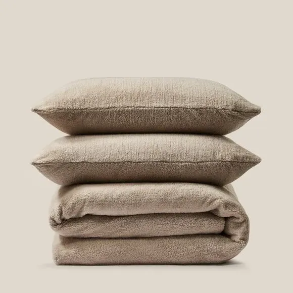 Duvet Cover and Pillowcase Set - Mushroom, Polyester
