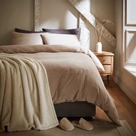 Duvet Cover and Pillowcase Set - Mushroom, Polyester