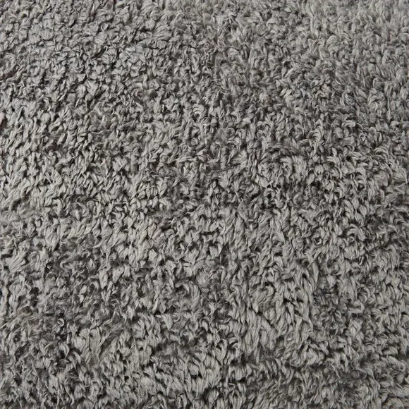 Teddy Bear Cushion - Charcoal, Textured Fabric