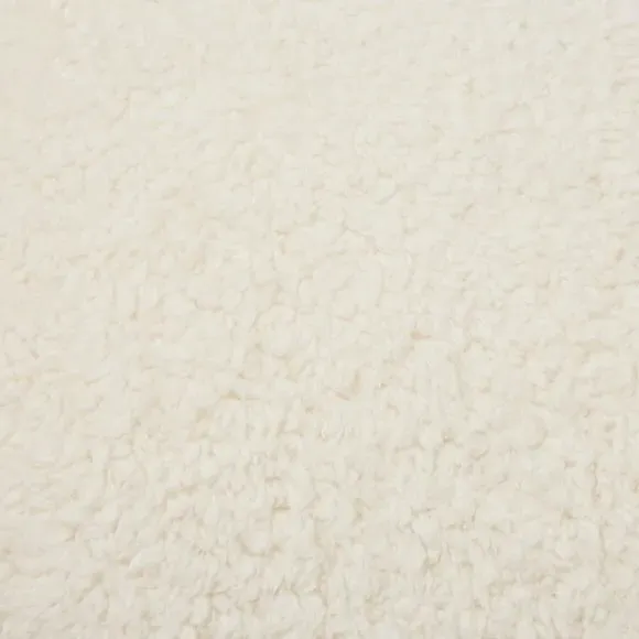 Teddy Bear Cushion - Cream, Textured Fabric