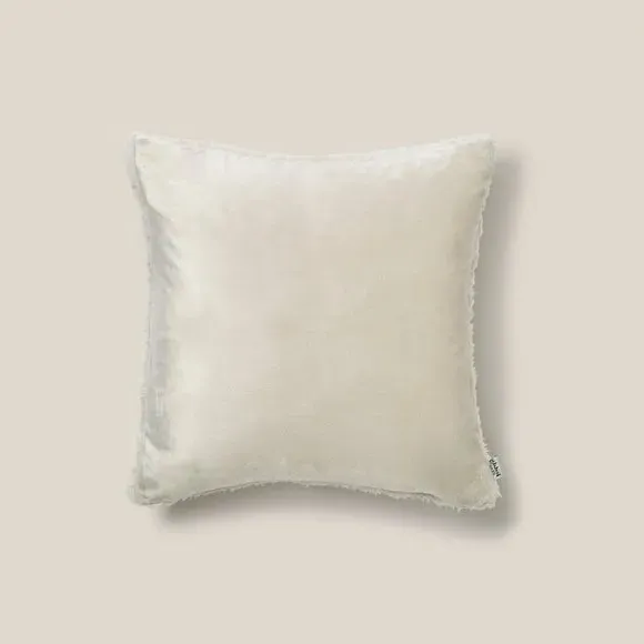 Teddy Bear Cushion - Grey, Textured Fabric
