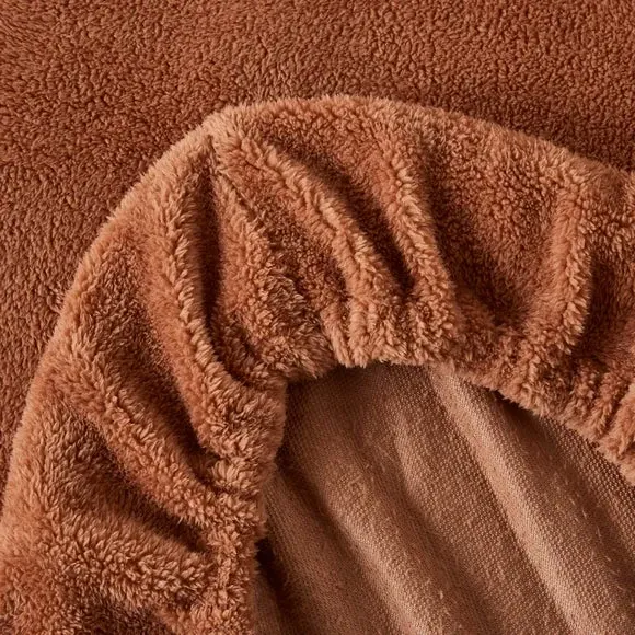 Teddy Fitted Sheet - Bronze, Polyester