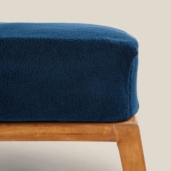 Teddy Fitted Sheet - Navy, Polyester