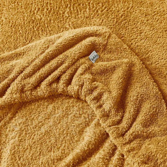 Teddy Fitted Sheet - Ochre, Polyester