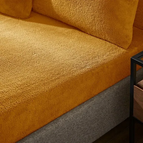 Teddy Fitted Sheet - Ochre, Polyester