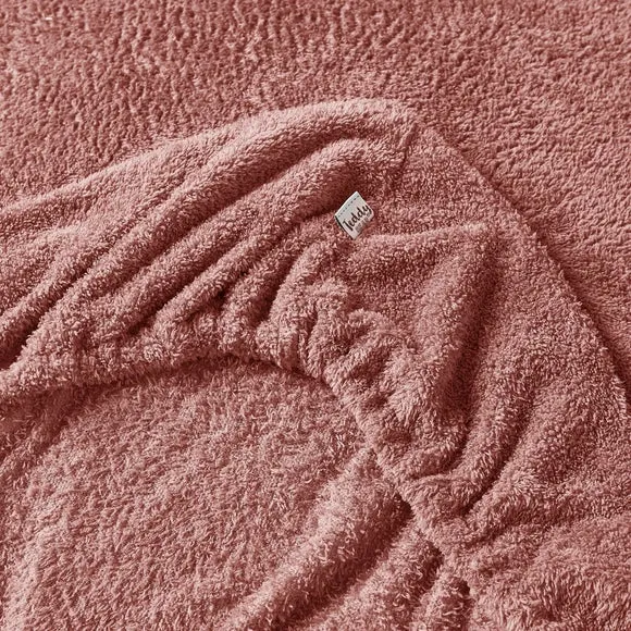 Teddy Fitted Sheet - Rose Pink, Polyester