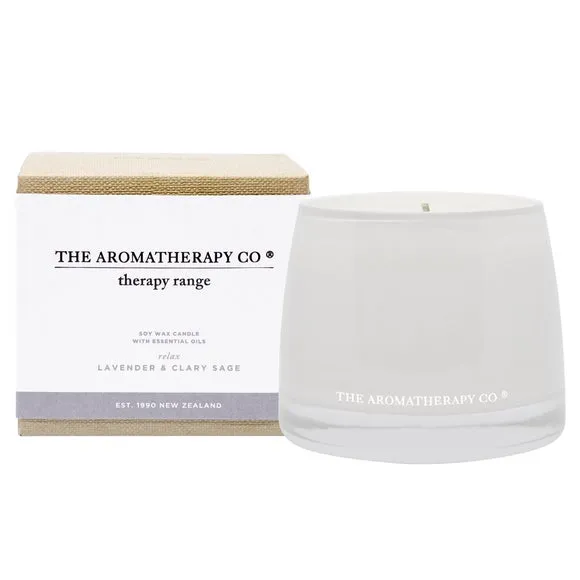 Aromatherapy Scented Candle - White, Soy Wax