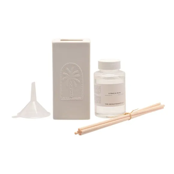 Ceramic Reed Diffuser - White, Citrus Musk