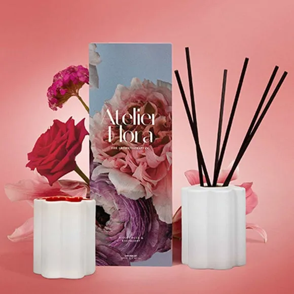 Reed Diffuser with Ceramic Holder - White image