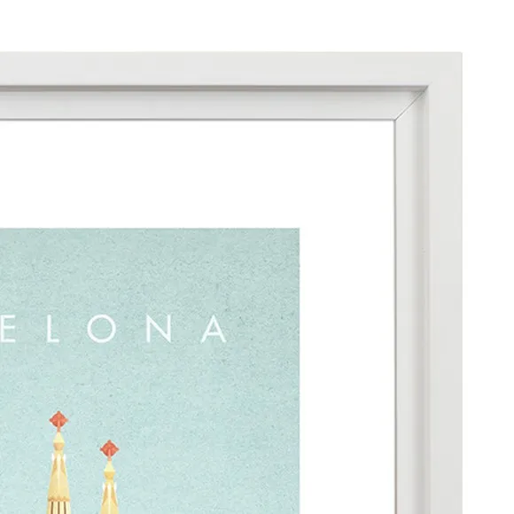 Barcelona Framed Print - Multicolor