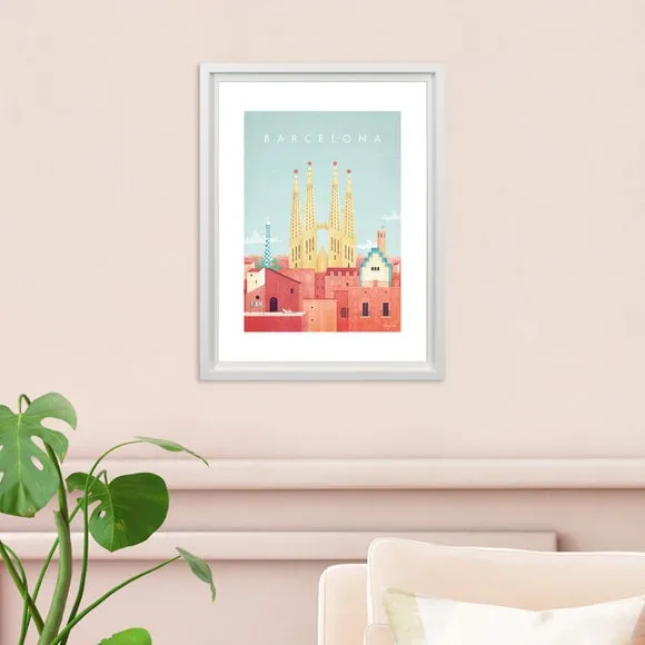 Barcelona Framed Print - Multicolor image