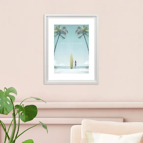California Framed Print - Blue image