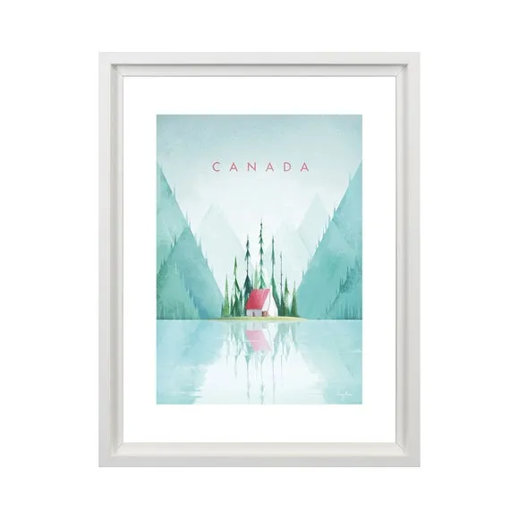 Canada Framed Print - Blue