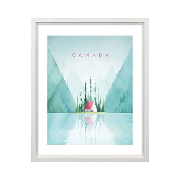 Canada Framed Print - Blue