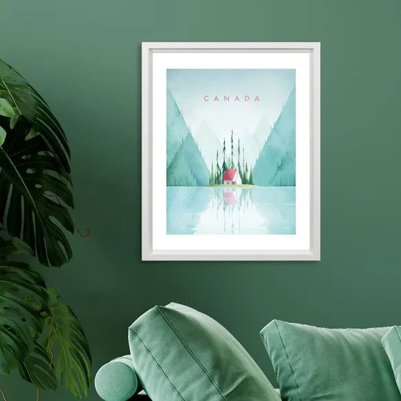 Canada Framed Print - Blue