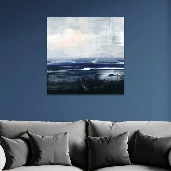 Canvas Wall Art Print - Blue, Ready to Hang image