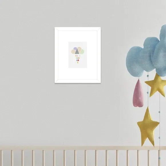 Cloud Framed Print - Multicolor image