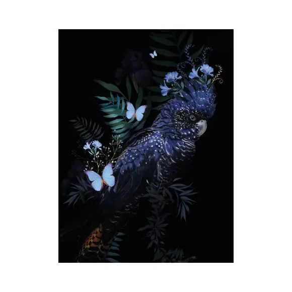 Cockatoo Canvas Wall Art - Multicolor