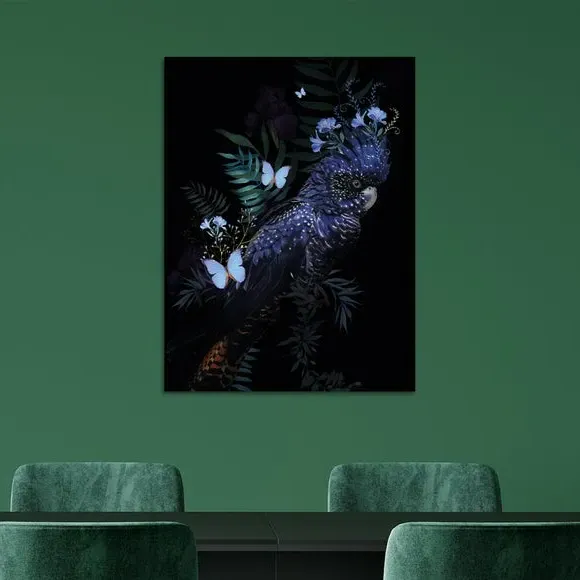 Cockatoo Canvas Wall Art - Multicolor image