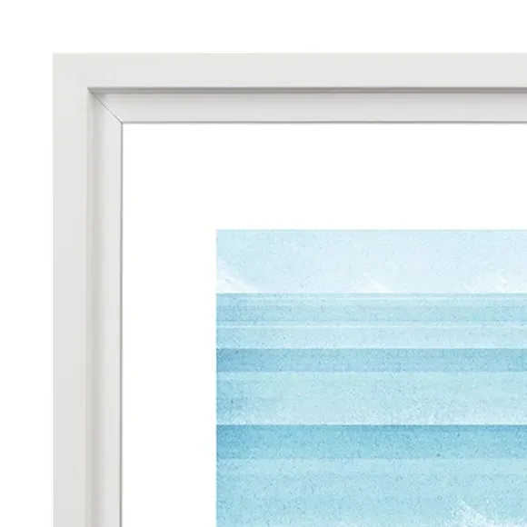 Cornwall Framed Print - Blue
