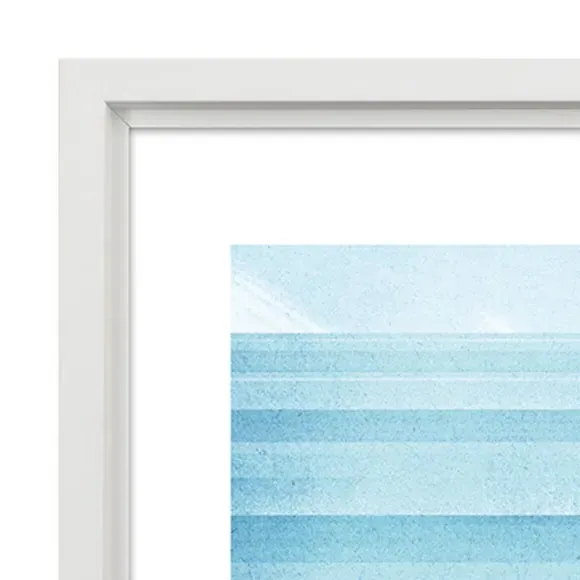 Cornwall Framed Print - Blue
