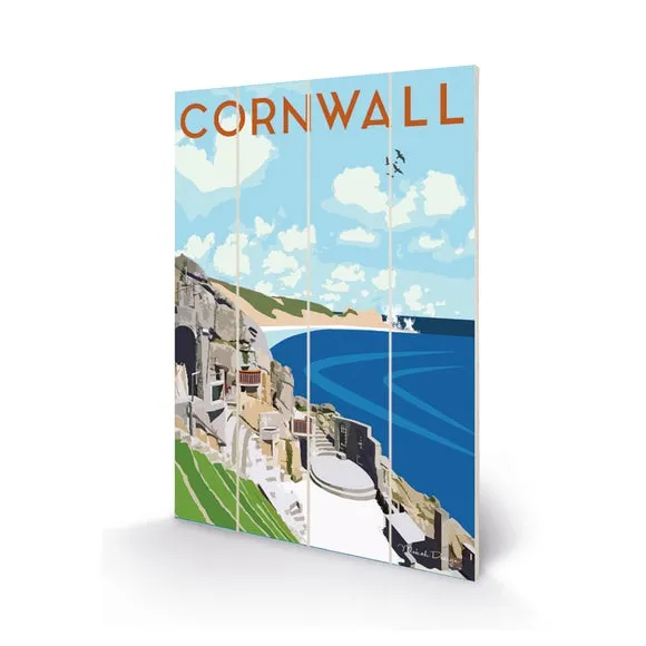 Cornwall Wooden Wall Art - Multicolor, Wood