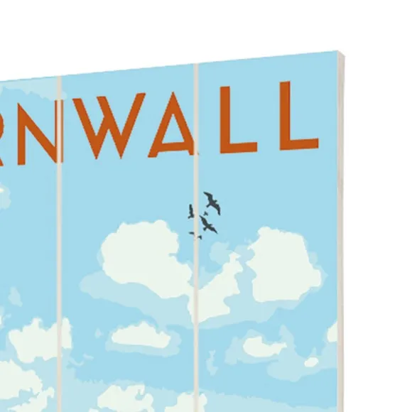 Cornwall Wooden Wall Art - Multicolor, Wood