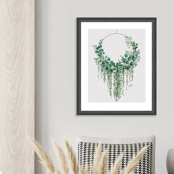 Eucalyptus Framed Print - Green