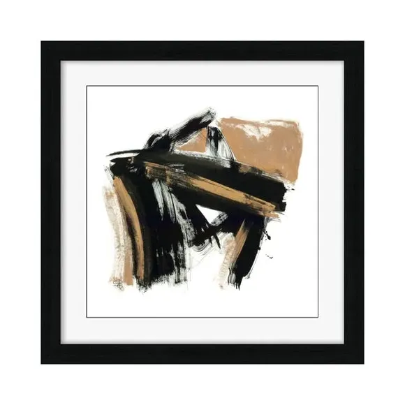 Framed Print Abstract Art - Black Frame