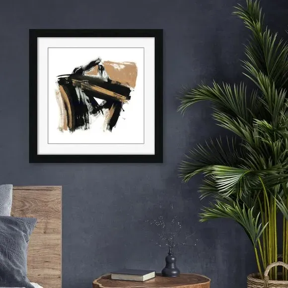 Framed Print Abstract Art - Black Frame image