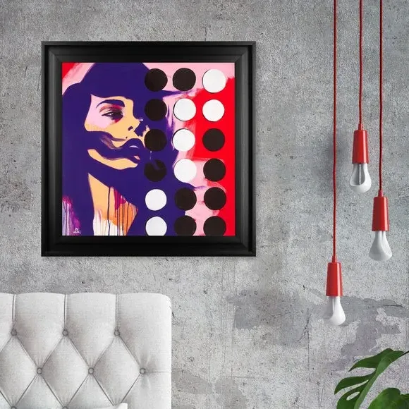 Framed Print Abstract Art - Multicolor image