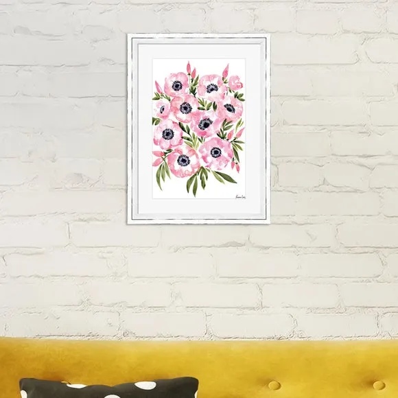 Framed Print Anemones - Pink image