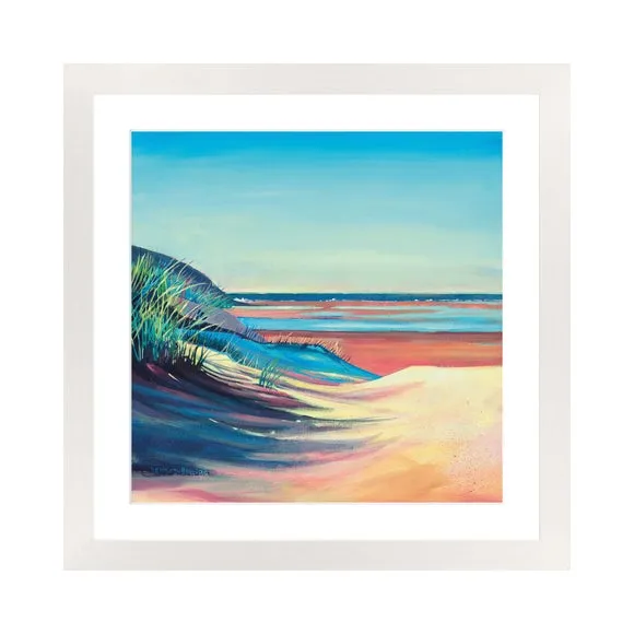 Framed Print Beach Waves - Multicolor