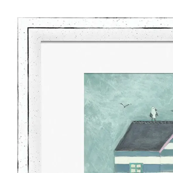 Framed Print Bike Ride Art - Multicolor