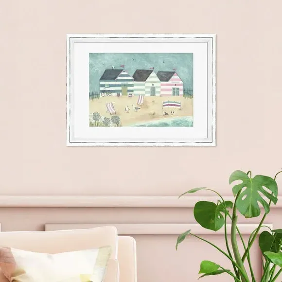 Framed Print Bike Ride Art - Multicolor image