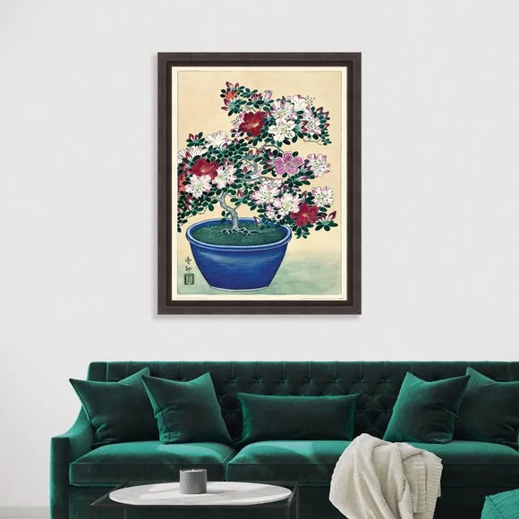 Framed Print Blooming Azalea - Multicolor image