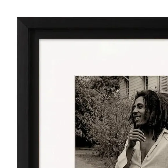 Framed Print Bob Marley Vintage - Black/White