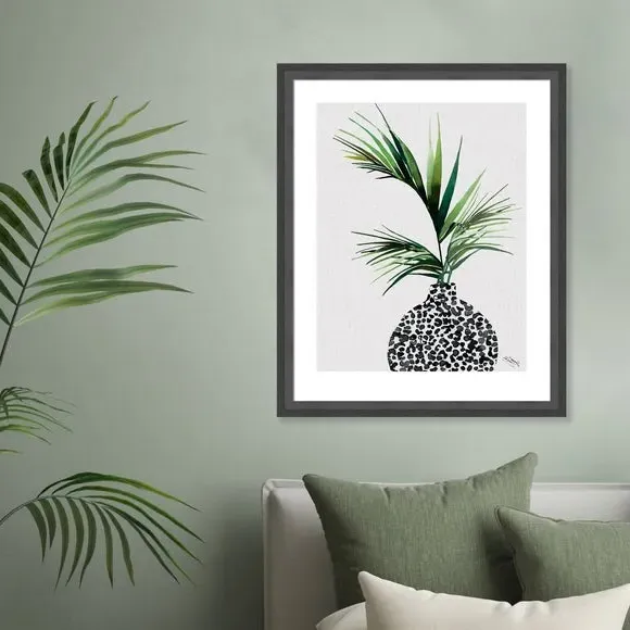 Framed Print Botanical Art - Green
